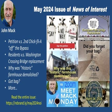 May 2024 Issue of Newtown News of Interest
