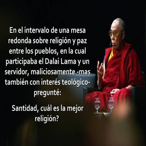 Importa la religion que elijas. Fijate: