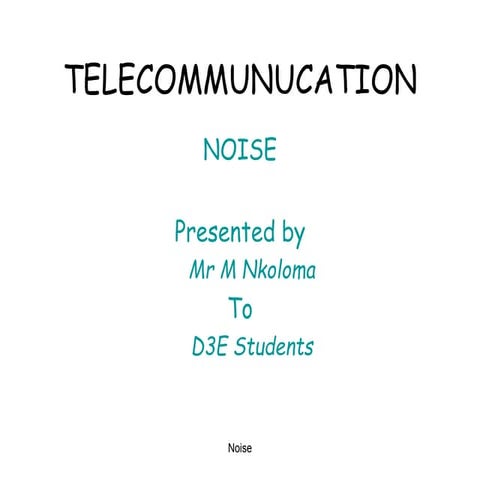 NOISE.ppt