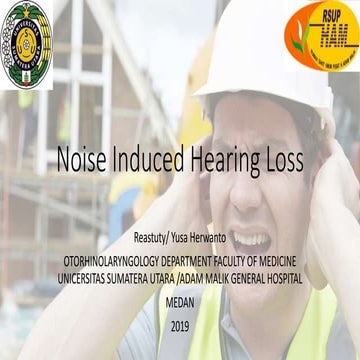 Noise induced hearing loss | PPTX