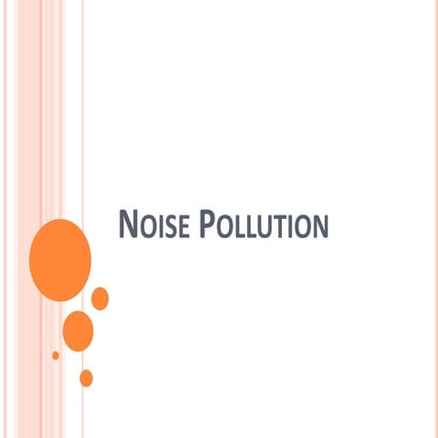 Noise pollution