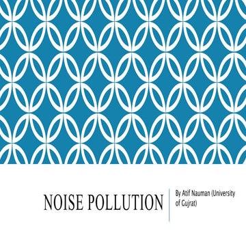 Noise pollution