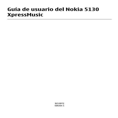 Nokia 5130 xpressMusic Esp