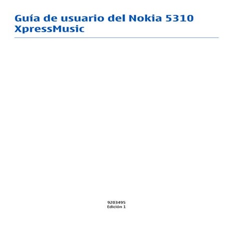 Nokia 5310 xpress Music Esp