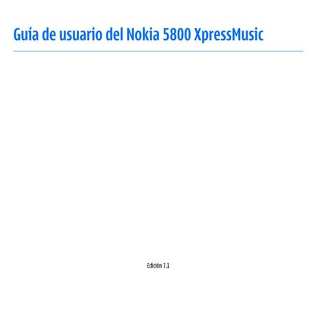 Nokia 5800 xpress music - ES