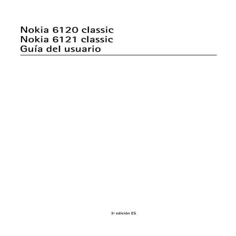 Nokia 6120 Classic Ug Es