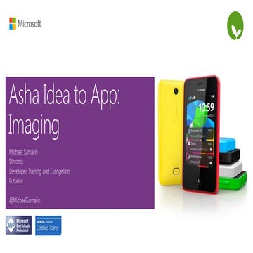 Nokia Asha from idea to app - Imaging