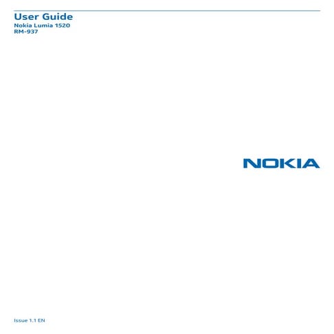 Nokia Lumia 1520 user guide manual 
