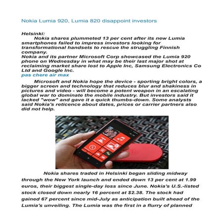 Nokia lumia820,920