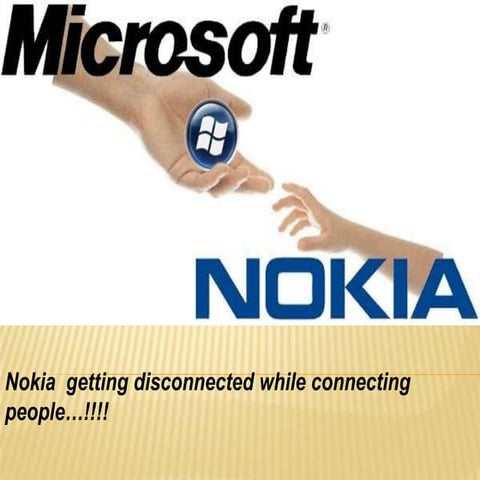 Nokia merges in microsoft