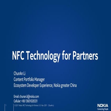 Nokia NFC Presentation