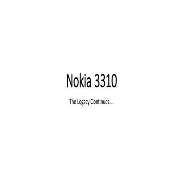 Nokia ppt
