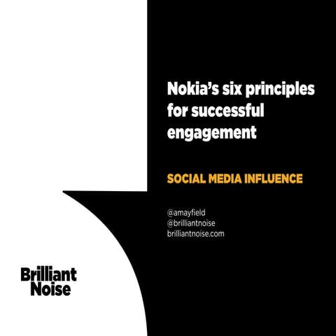 Nokia's Six Principles for Successful Social Media Engagement