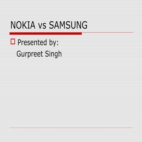Nokia vs samsung