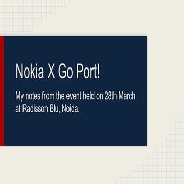 Nokia X Go Port!