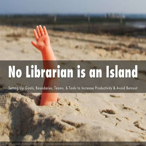 No Librarian is an Island: Setting Up Goals, Boundaries, Teams, & Tools to In...