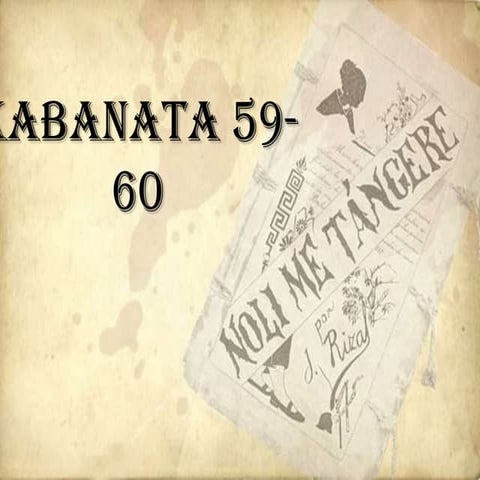 Noli me tangere kabanata 59 60