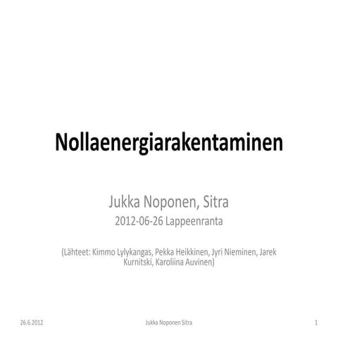 Nollaenergiarakentaminen