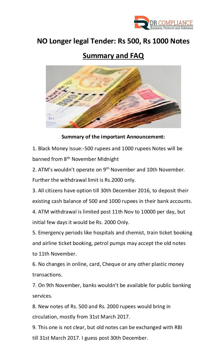 No longer legal tender