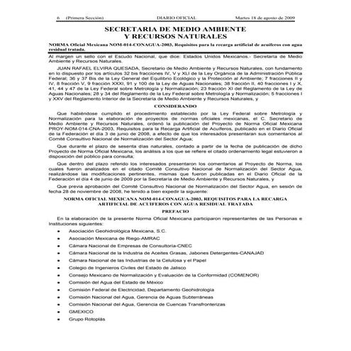 Nom 014-conagua-2003
