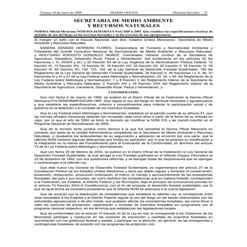 Nom 015-semarnat-sagarpa-2007