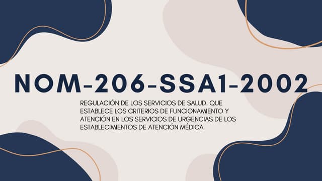 NOM-206-SSA1-2002, PDF. Regulación del sistema | PDF