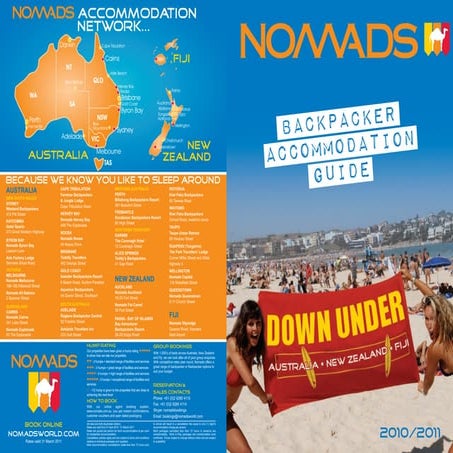 Nomads accommodation network brochure (outside)