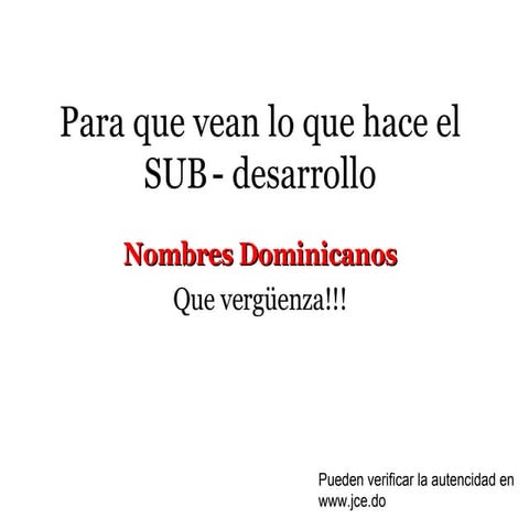 Nombre Bellos Dominicanos