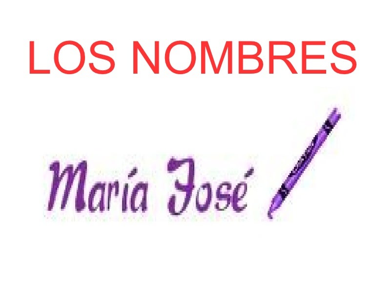 presentacion de los nombres