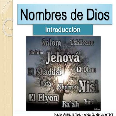Nombres de Dios