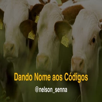 Dando nome aos códigos