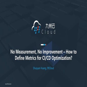 No measurement no improvement how to define metrics for cicd optimization