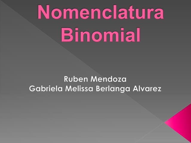 Nomenclatura binomial