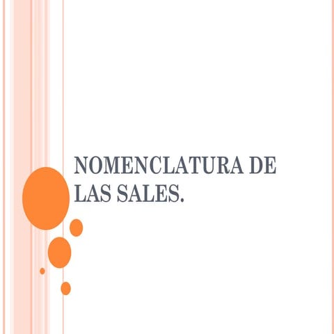 Nomenclatura de las sales equipo 5