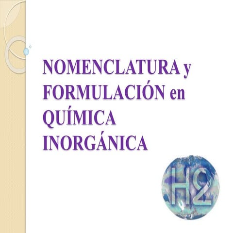 Nomenclatura inorgánica 