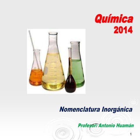 Clase de nomenclatura inorgánica