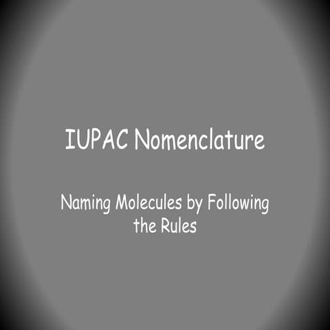 nomenclature.presentation for grade 9 students