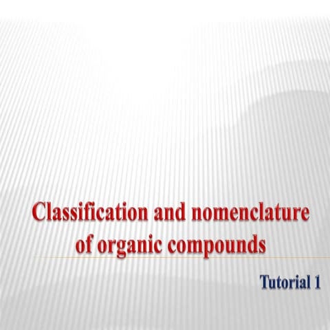 Nomenclature Of Organic Compounds (2)