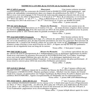 Nomenclature 2016 visé