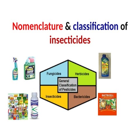 CLASSIFICATION OF INSECTICIDES AND THEIR MODE OF ACTION | PPTX