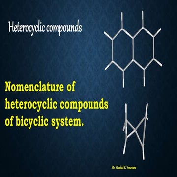 Nomenclature of heterocyclic bicyclic compound