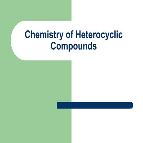 Nomenclature of heterocyclic (secound year)