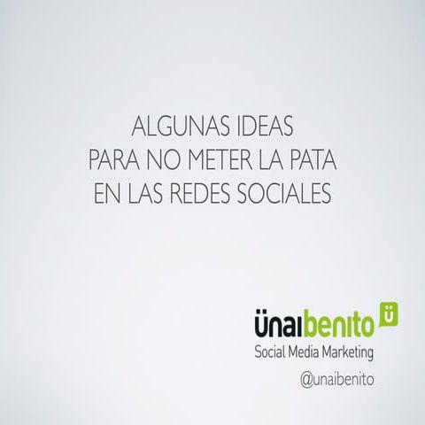 No meter la pata en las redes sociales
