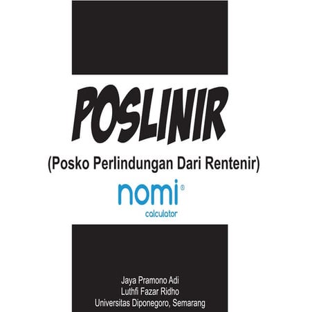 Poslinir (Posko Perlindungan dari Rentenir) | PDF
