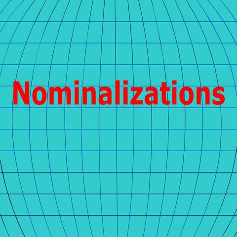 Nominalization By Mahmoud Abu Qarmoul