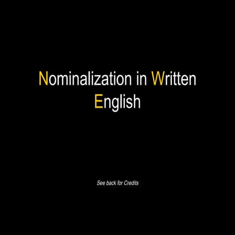 Nominalization intro