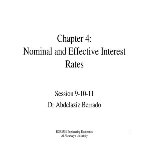 Nominal rate and effective rates  primer