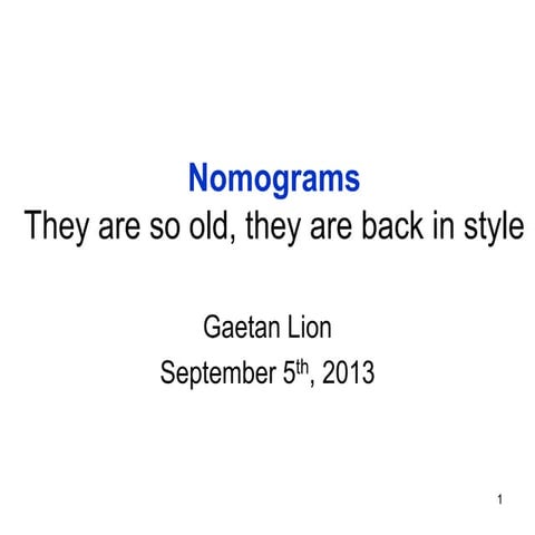 Nomograms