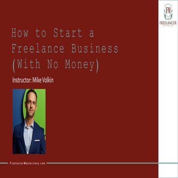 How to Start a Freelance Business (With No Money)