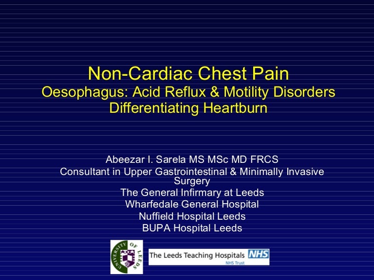 Non cardiac chest pain